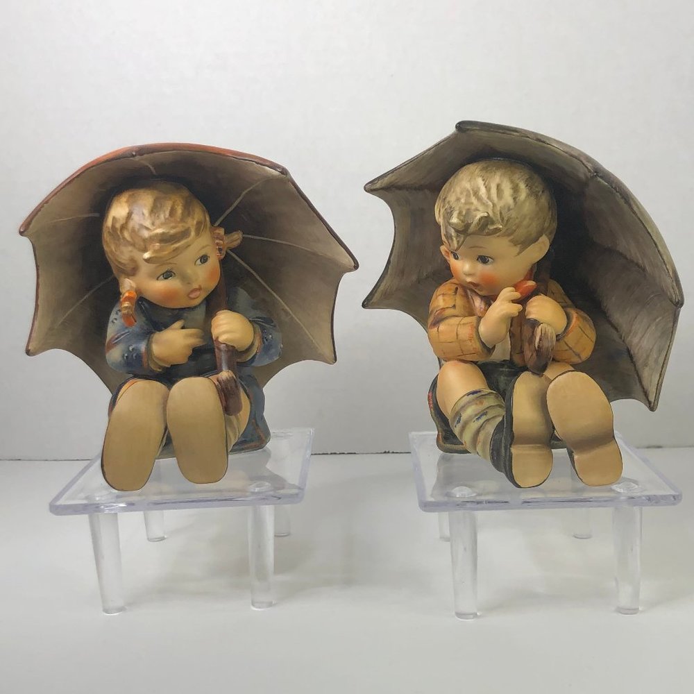 Hummel Boy and Girl with Umbrella 1957